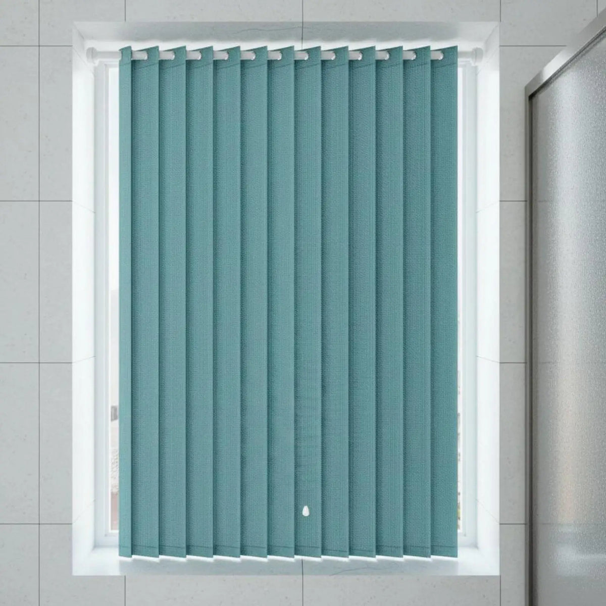 Self-Adhesive Pleated Blackout Bathroom Window Shade No Drill