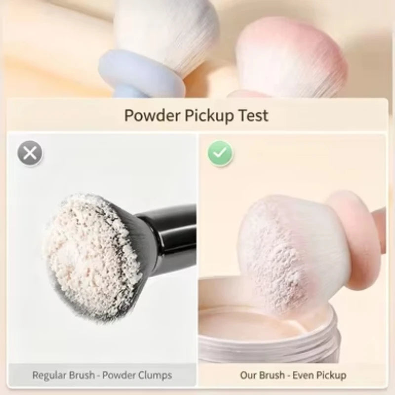 Mushroom Powder Brush – Soft Loose Powder & Blush Makeup Brush