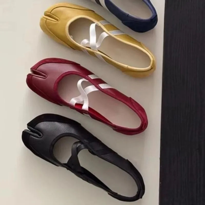 Women's Split Toe Tabi Ballet Flats – Mary Jane Sneakers