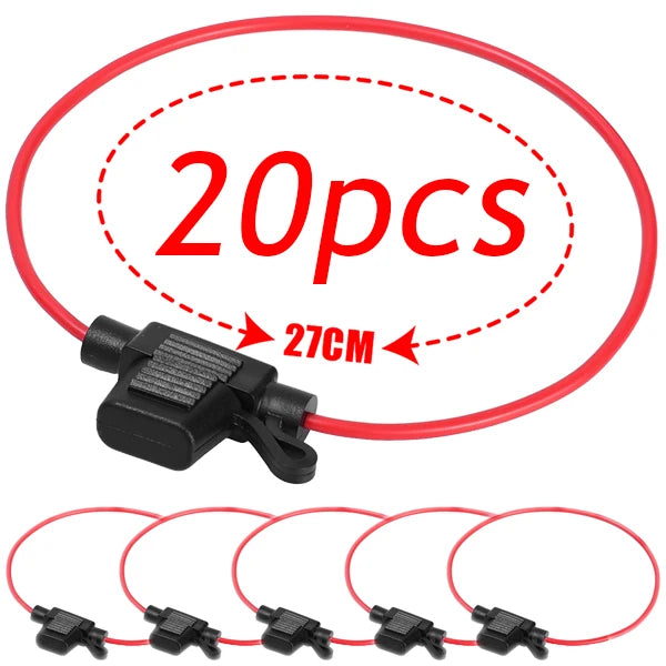 Waterproof Inline Mini Blade Fuse Holder 12V 20A – 5-Pack