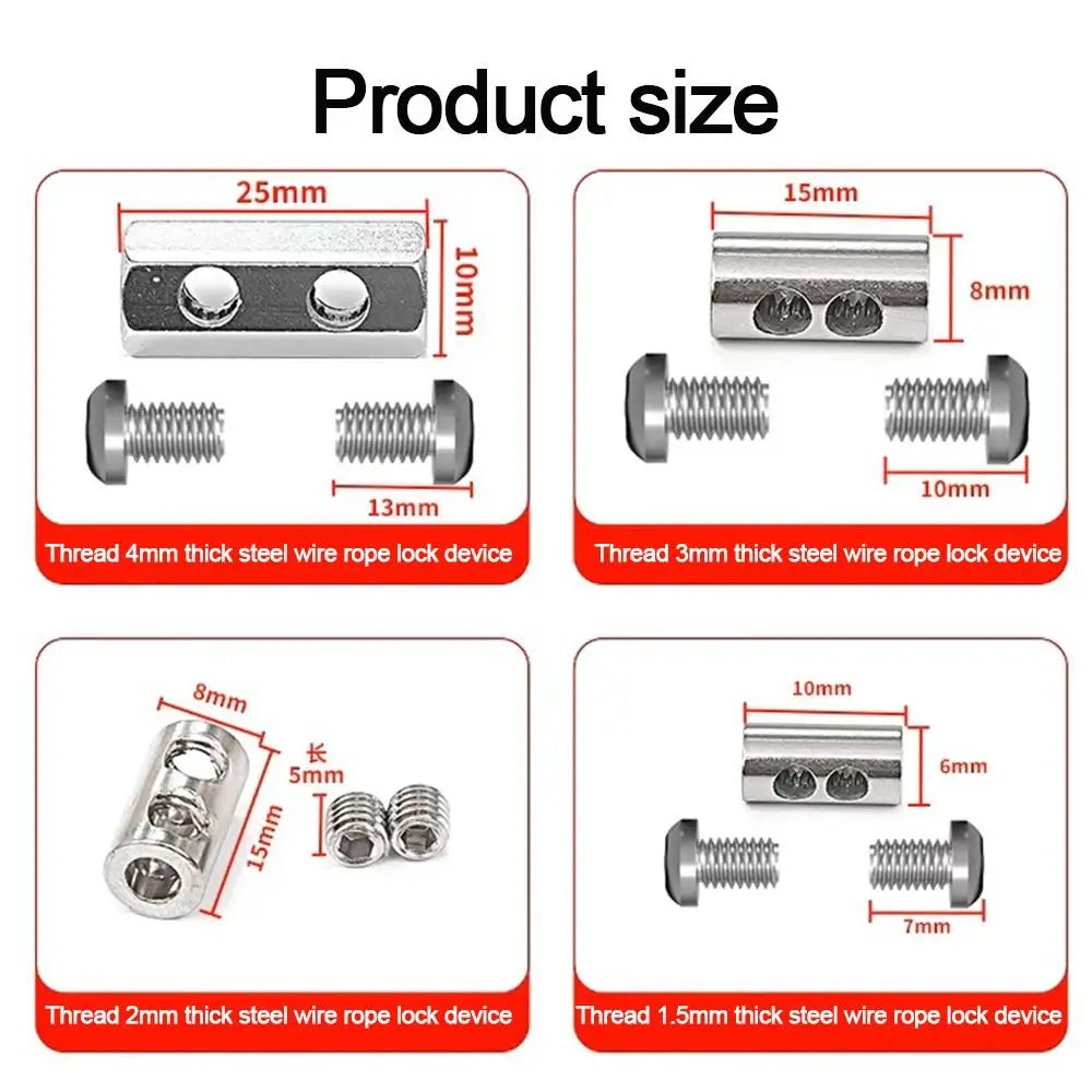 Adjustable Stainless Steel Wire Rope – Locking Suspension Lanyard