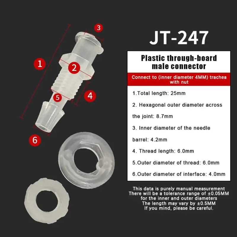 Luer Lock Straight Adapter – PP Plastic Syringe Air Valve