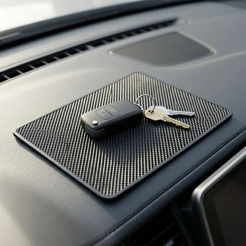 Car Dashboard Anti-Slip Grip Mat – Holds Phone, Keys & More