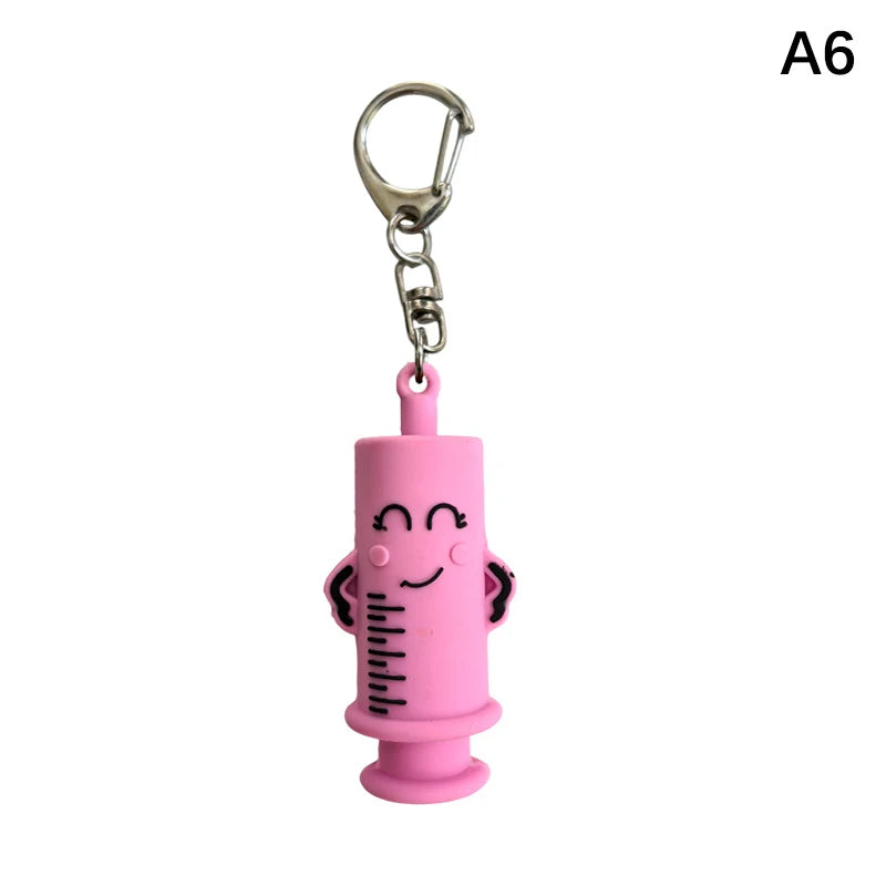 Syringe Ampoule Bottle Opener Keychain – Rubber Vial Cutter