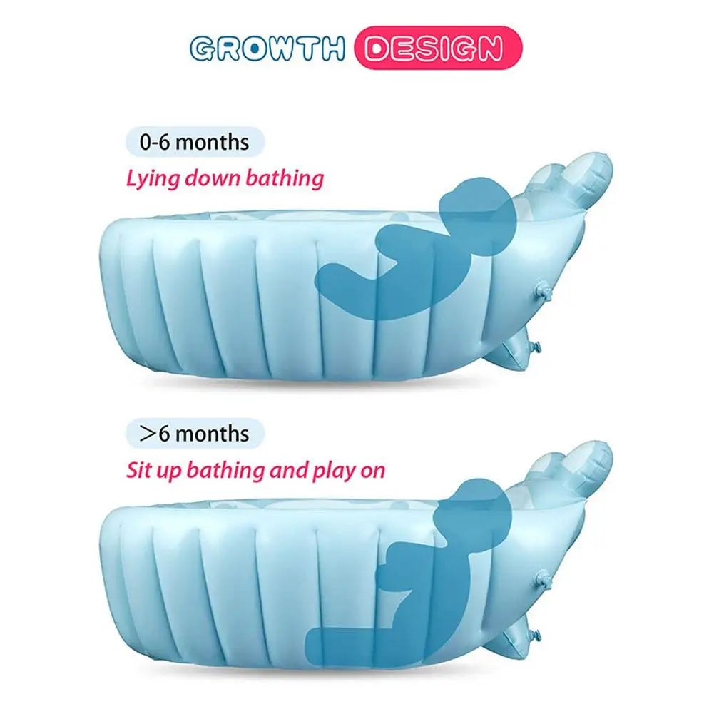 Inflatable Baby Bathtub – Portable Toddler Bath Tub Ages 0–5
