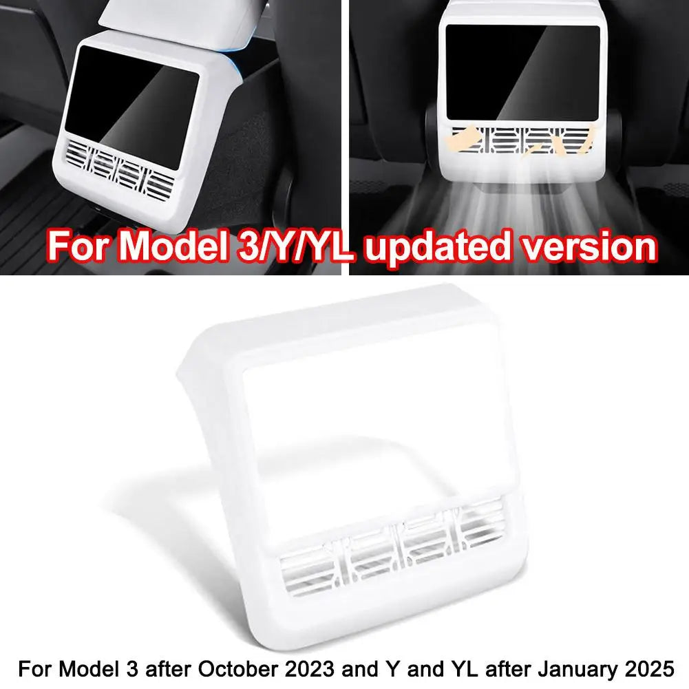 Tesla Model 3 Y YL Silicone Rear Screen Air Vent Cover 2025–2026