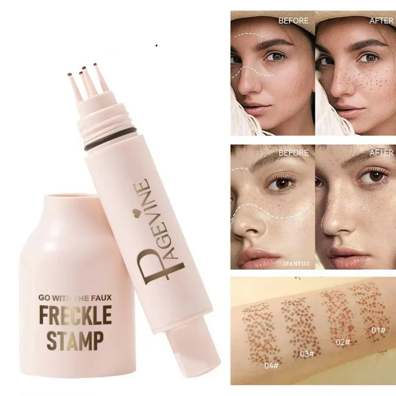 Handaiyan Freckle Stamp Pen – Waterproof 5-Point Faux Freckle Maker