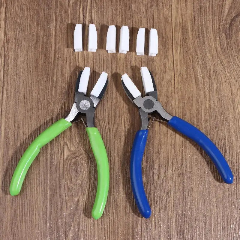 Nylon Jaw Flat Nose Pliers – Carbon Steel Jewelry Making Tool