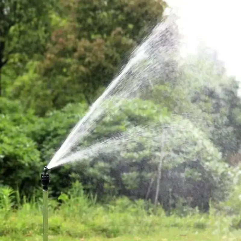360° Rotating Garden Sprinkler Nozzle – 1/2" Adjustable Irrigation