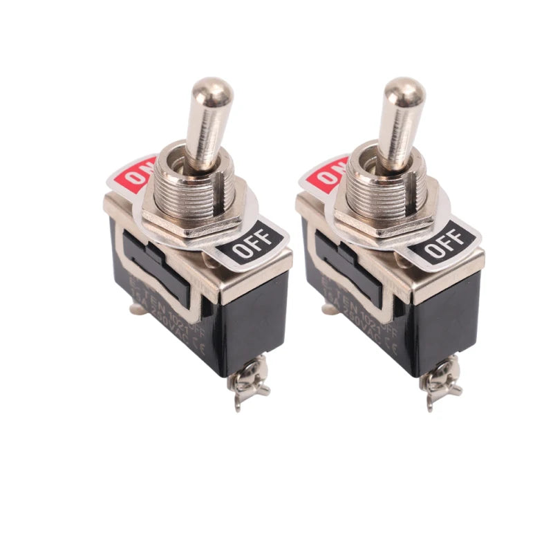 Waterproof SPST Rocker Switch 15A 250V 2-Pin ON/OFF Toggle