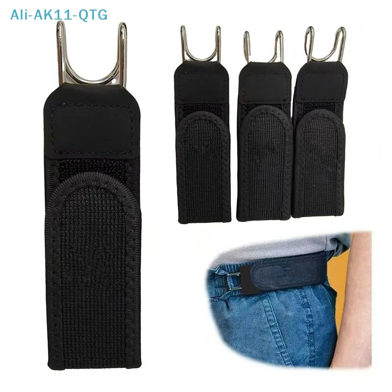 Buckleless Elastic Belt – Adjustable Invisible Hook Waist Belt