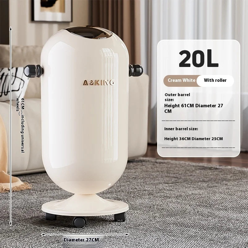Touch-Free 12L Trash Can – Floating Lid Waste Bin | SAMMY