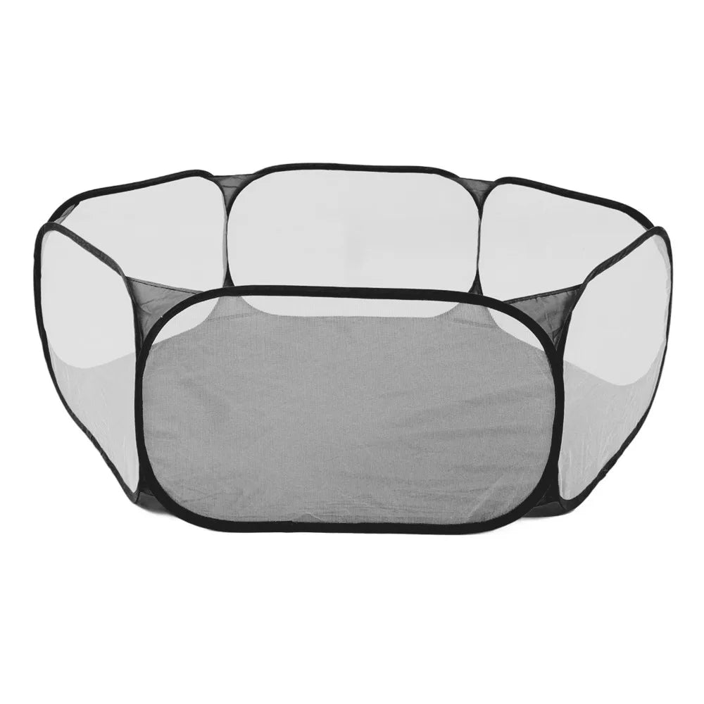 Foldable Small Animal Playpen – Breathable Mesh Pet Play Area