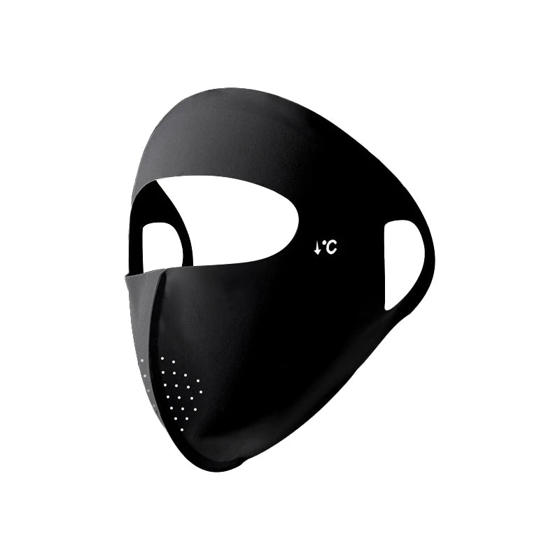 Women's UPF 50+ Ice Silk UV Sun Mask – Cooling Face Cover