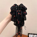 Volumizing Chiffon Hair Claw Clip – Floral Bow Korean Style