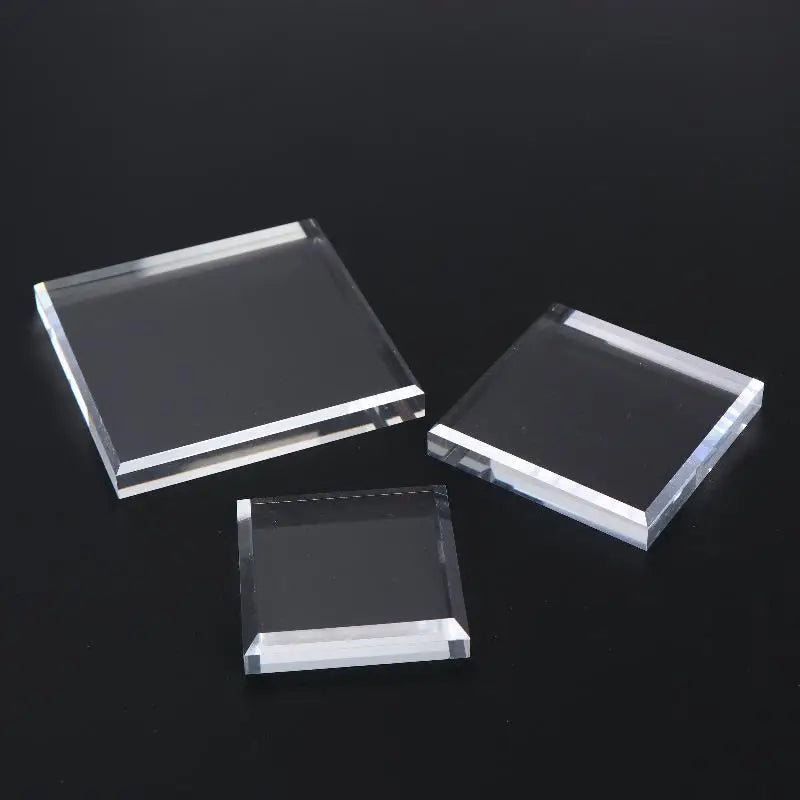 Clear Acrylic Cube Jewelry Display Stand | Earring Ring Holder