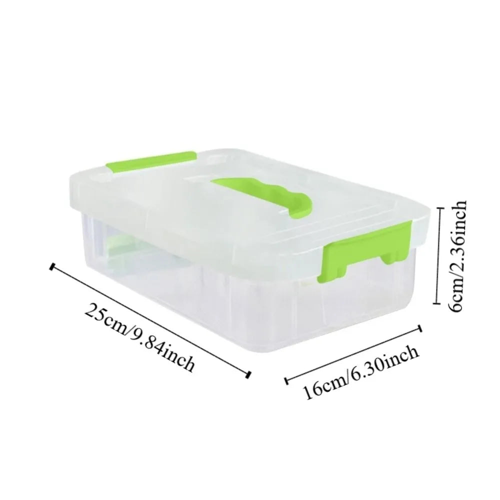 Stackable Transparent Pencil Case Multi-Layer Drawer Organizer