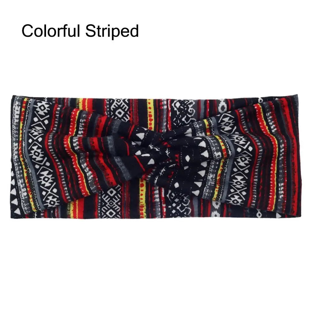 Women's Stretchy Twisted Headband – Non-Slip Yoga Sport Wrap