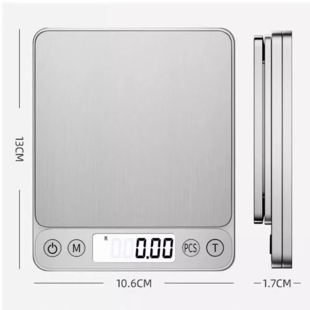 Digital Kitchen Scale 3000g 0.1g Precision LCD | Jewelry Scale