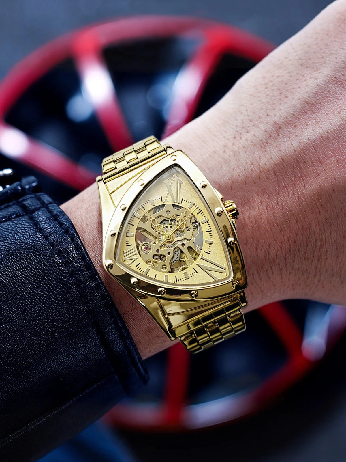 Triangle Automatic Mechanical Watch – Luxury Men's Timepiece