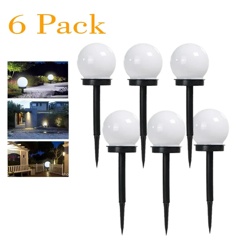 Solar LED Ball Garden Light – Waterproof Outdoor Lawn Lantern