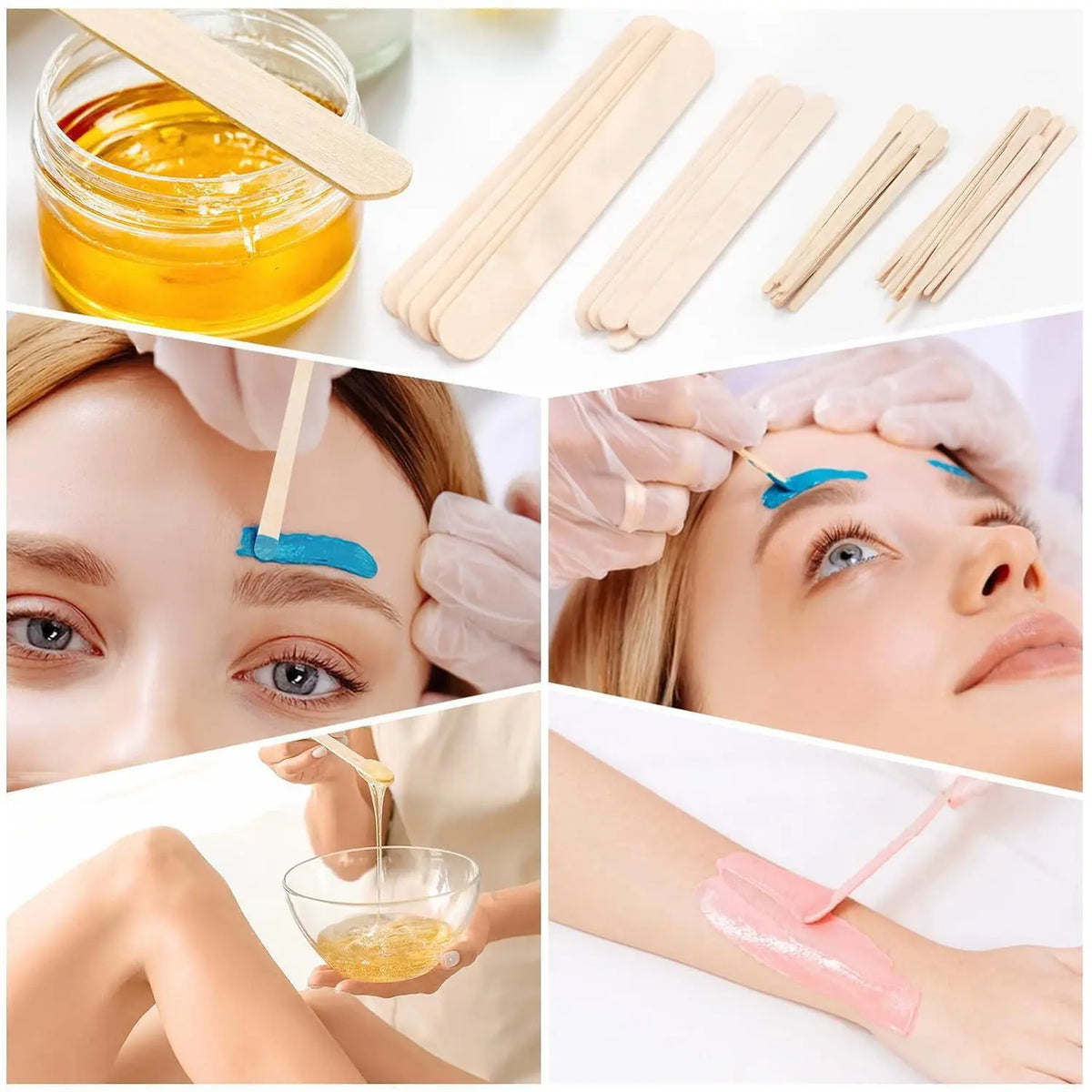 Wooden Wax Applicator Sticks 100/200 Pcs – Hair Removal