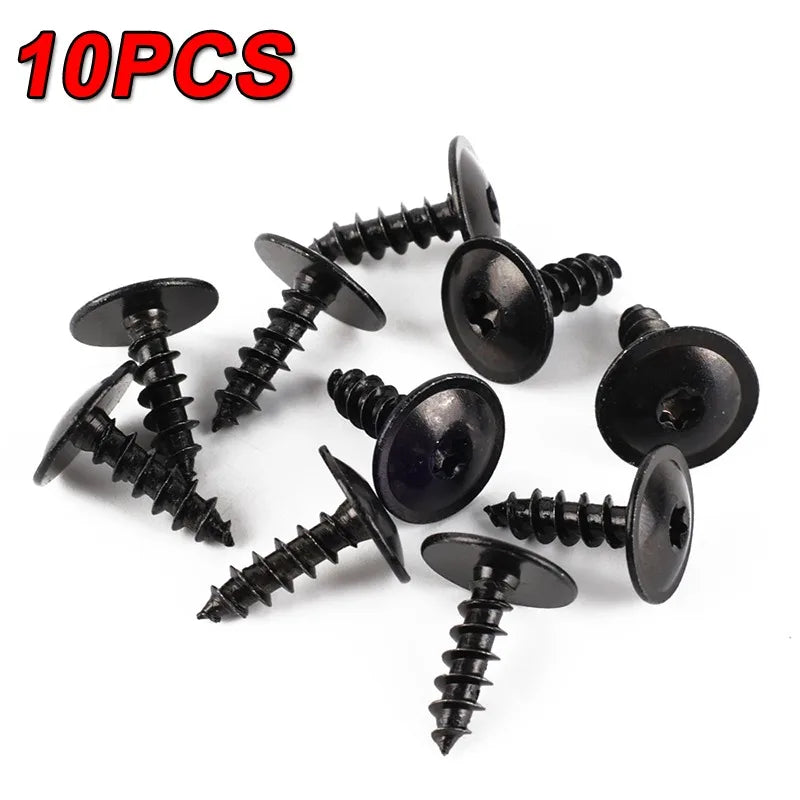 VW Self-Tapping Fastener Clips – Steel Screws 10/100 Pack