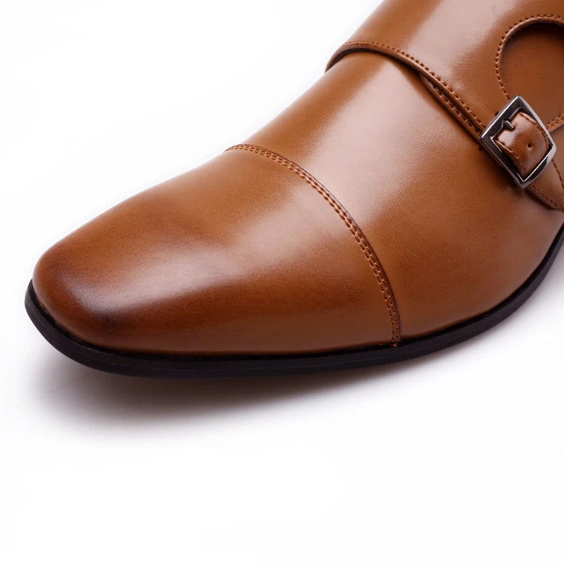 Men's Black Square Toe Oxford Dress Shoes | Sizes 39–48