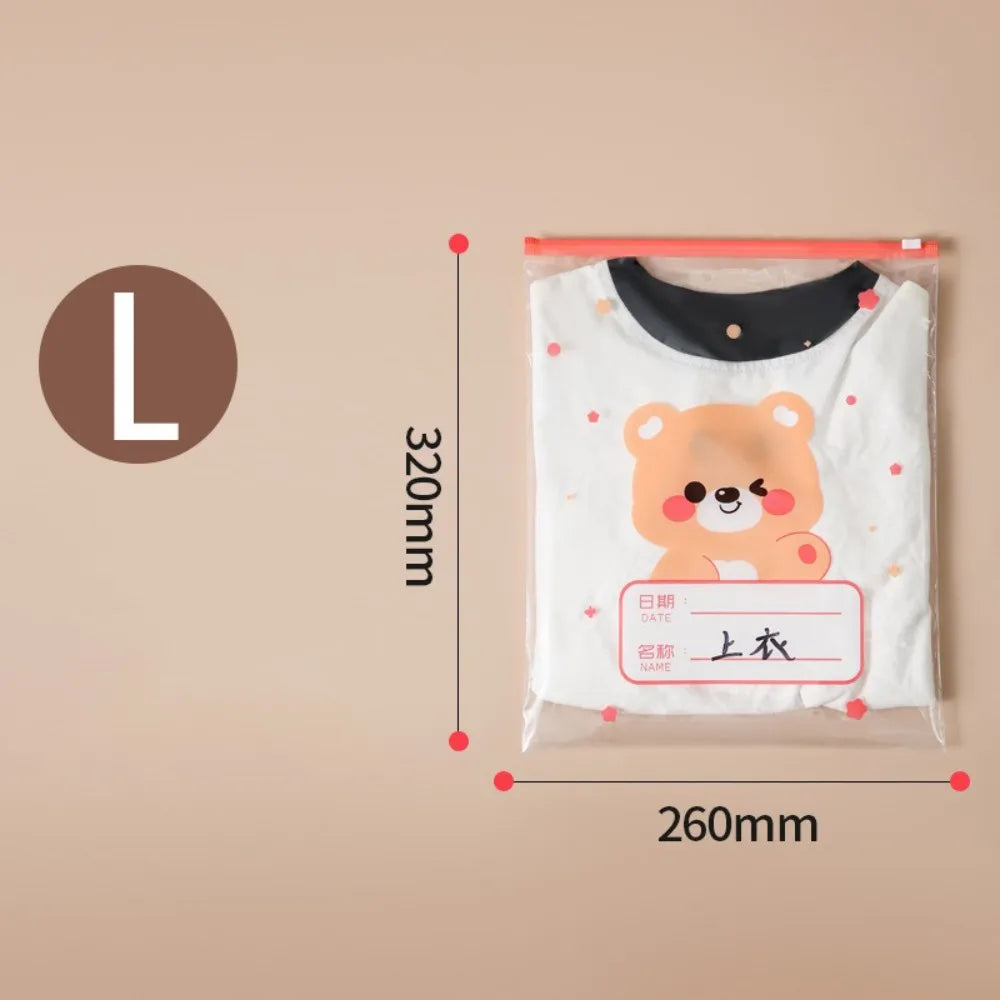 10-Pack Cartoon Baby Clothes & Diaper Storage Bags Multi-Size