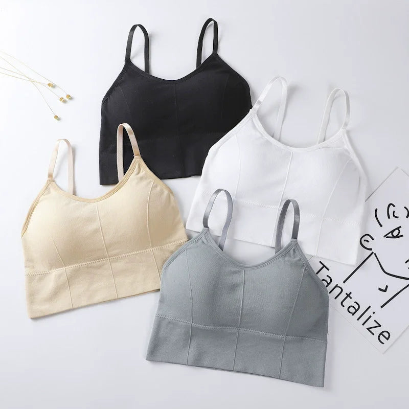 Women's Seamless Padded Sports Bra – Gym & Running Bralette