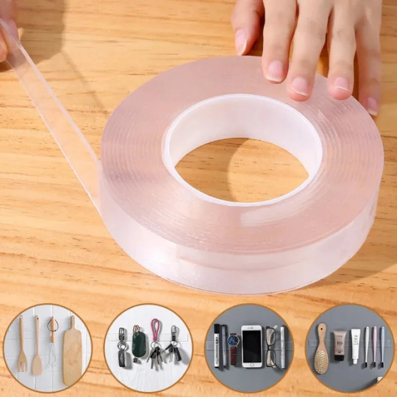 Nano Tape Double-Sided Transparent Reusable Waterproof | 1–5m
