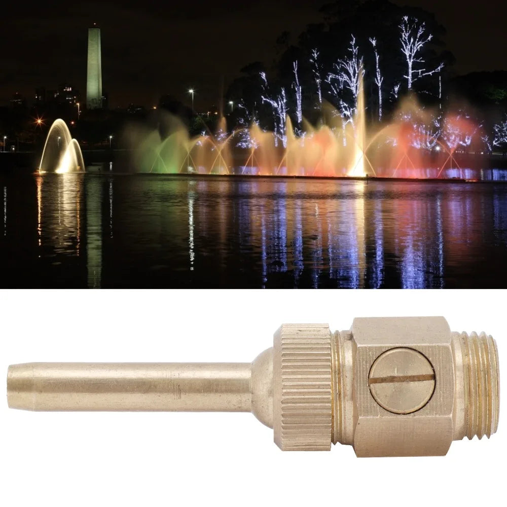Adjustable Brass Fountain Spray Nozzle – G1/2 G3/4 G1