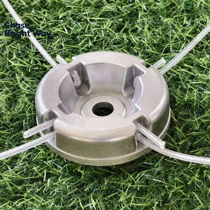 Universal Aluminum Alloy Trimmer Head with Nylon Mowing Line