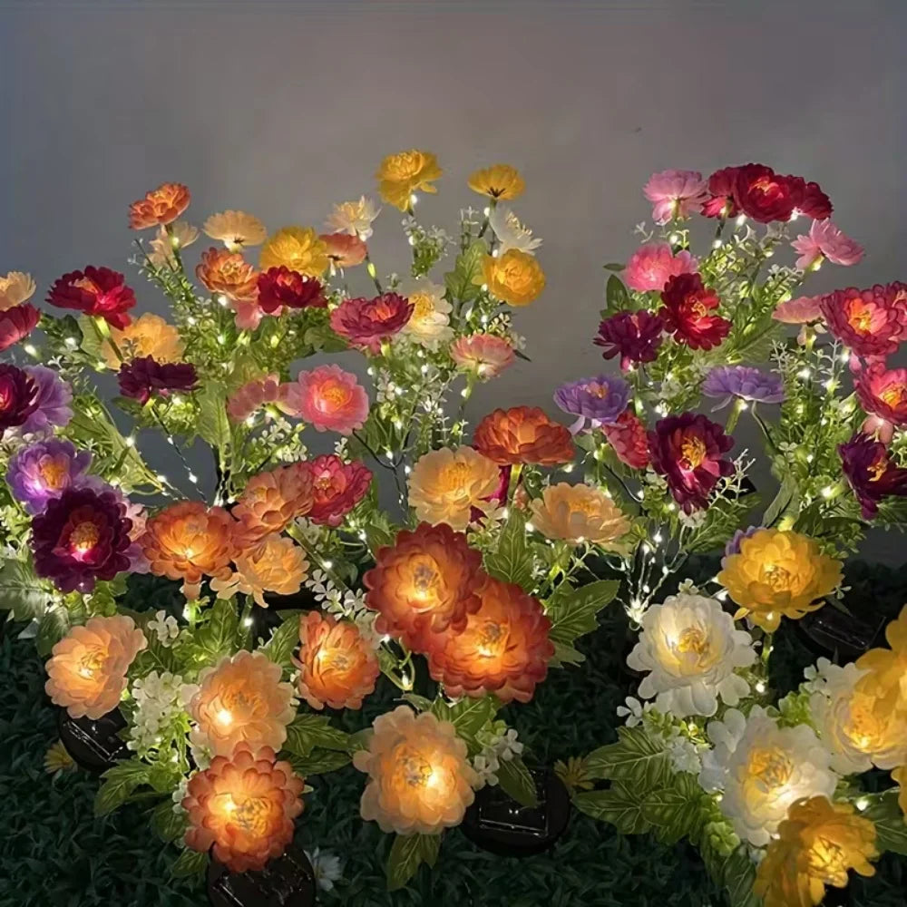 Solar Orchid Flower Garden Lights – IP65 Waterproof Auto On/Off