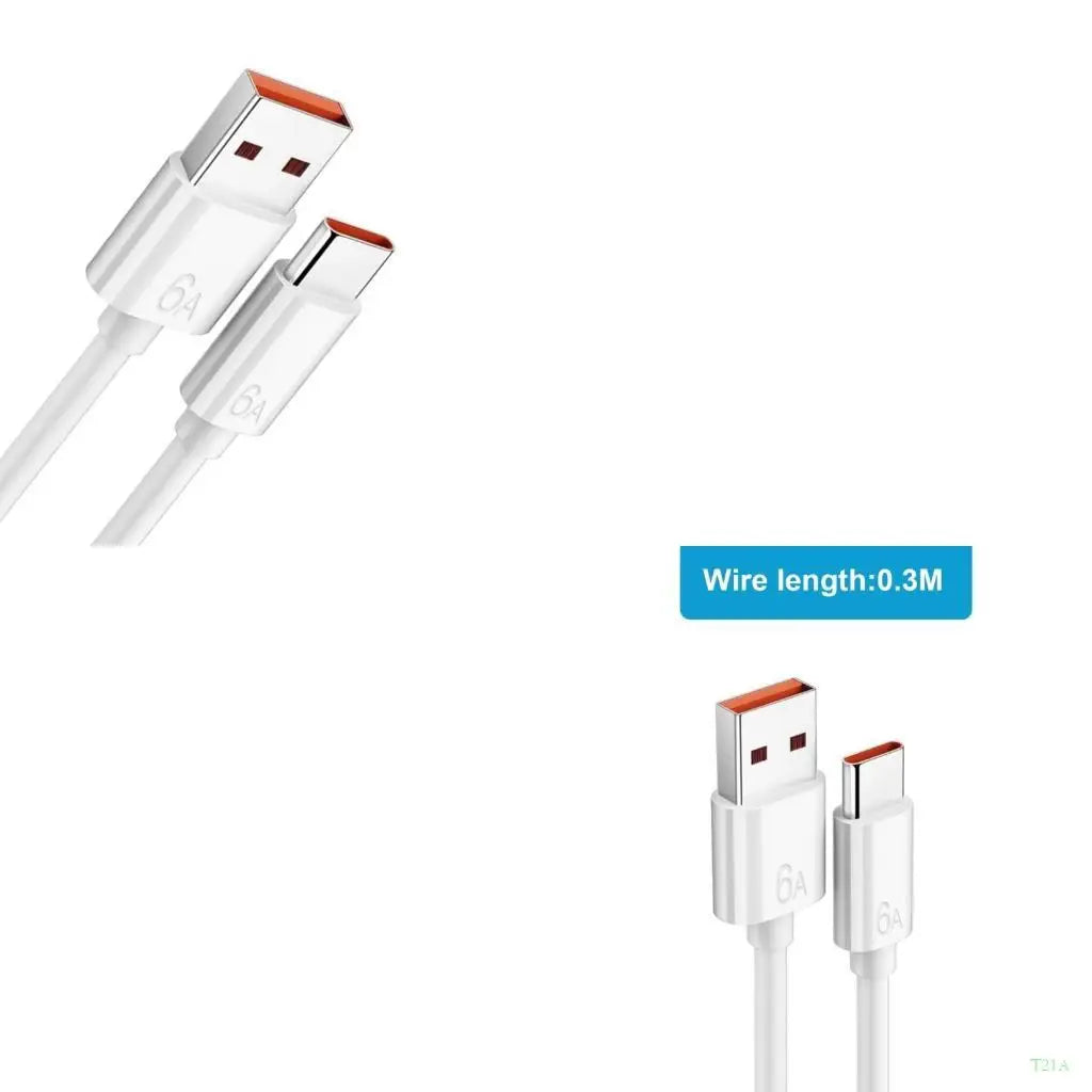 USB-C Fast Charging Cable 66W 6A – 40Mbps Data Transfer