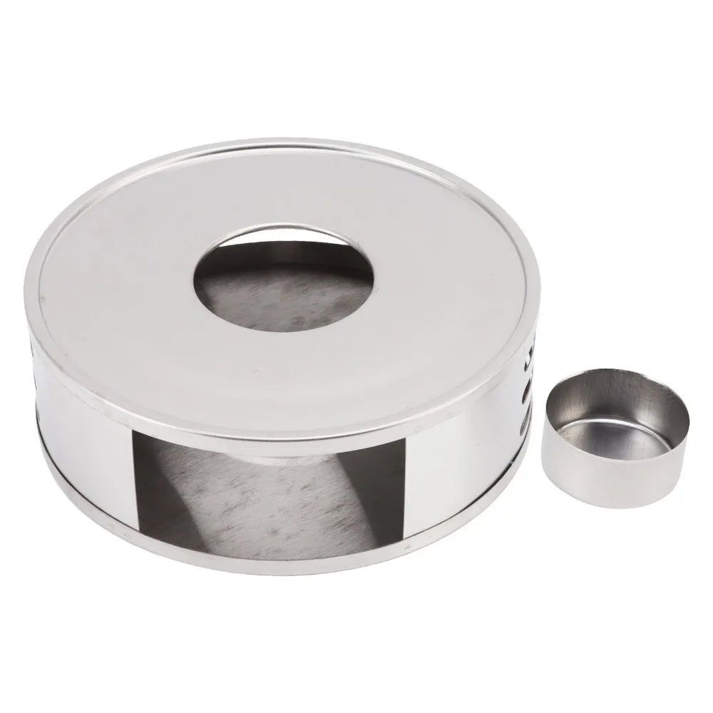 Stainless Steel Teapot Warmer – Hollow Candle Tea Heater