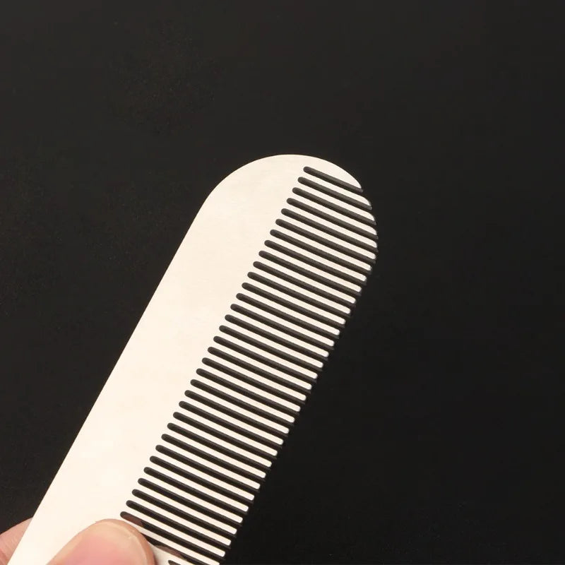 Stainless Steel Men's Beard Comb – Pocket Mini Mustache Comb