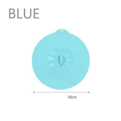 Universal Silicone Spill Stopper Lid – Reusable Pot & Bowl Cover