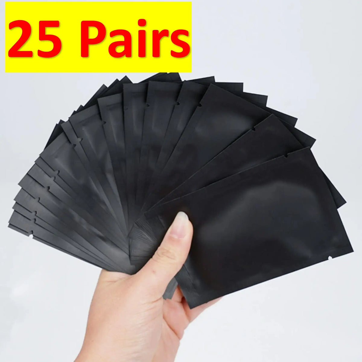 UV Black Eye Gel Pads for Lash Extensions – 25/50 Pairs