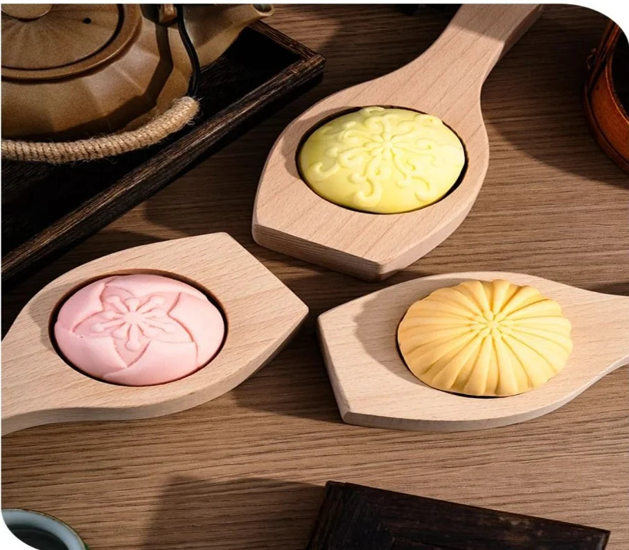 Solid Wood Steamed Bun Mold – Deep Bread Shaping Tool