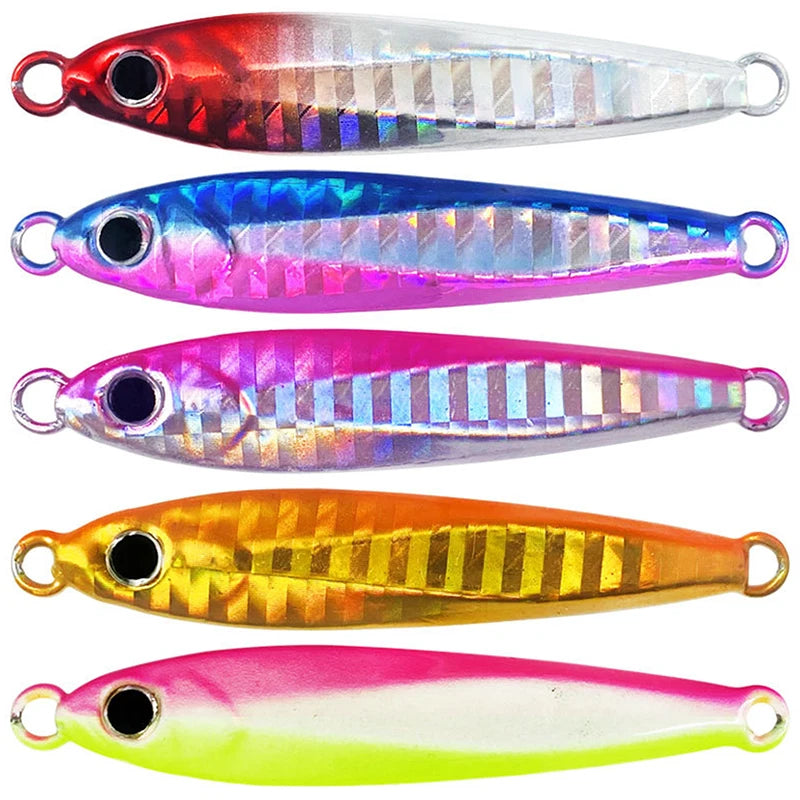 Laser Metal Jig Lure 10g–60g | Long Cast Sea Fishing Bait