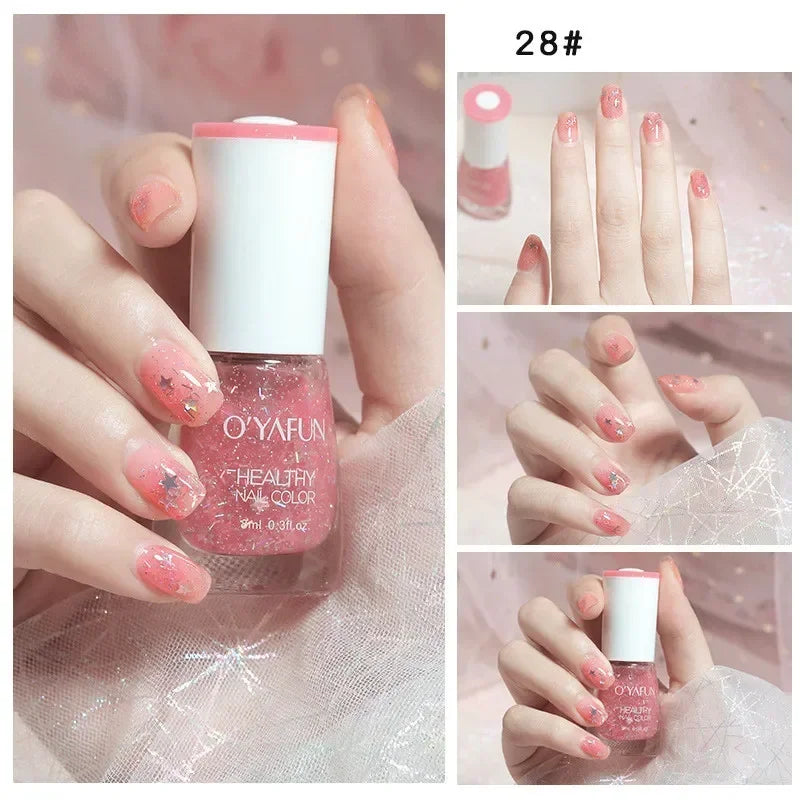 40 Autumn Brown Shades Water-Based Peel Off Gel Nail Polish