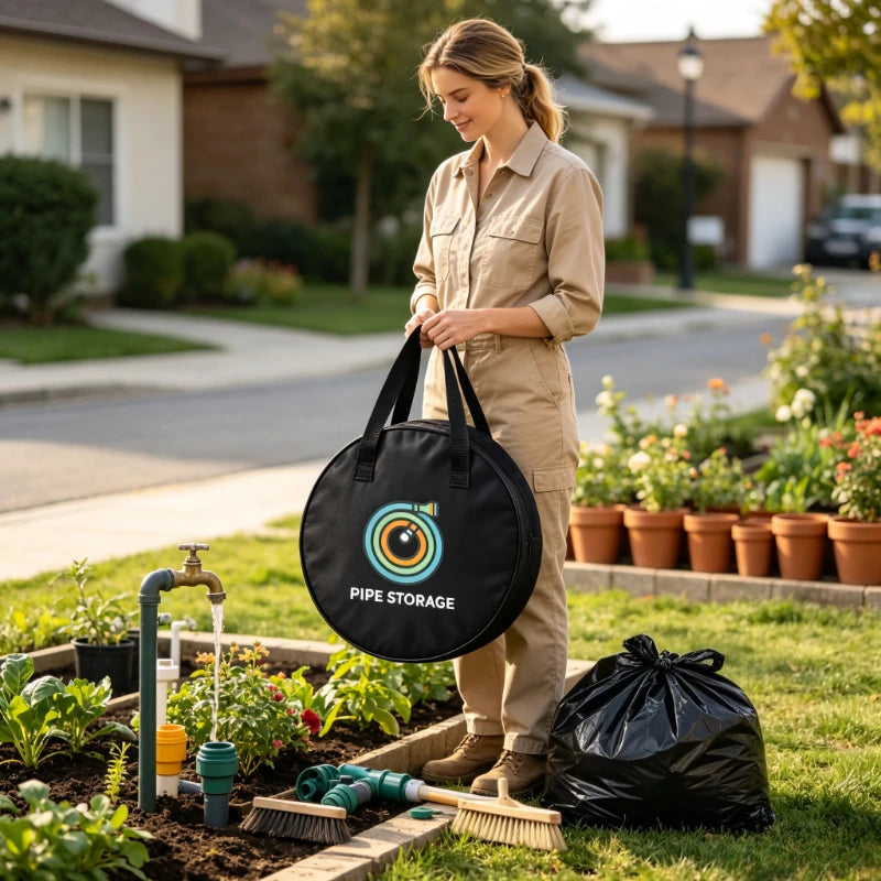 Heavy-Duty Garden Hose Storage Bag – Oxford Cloth Organizer