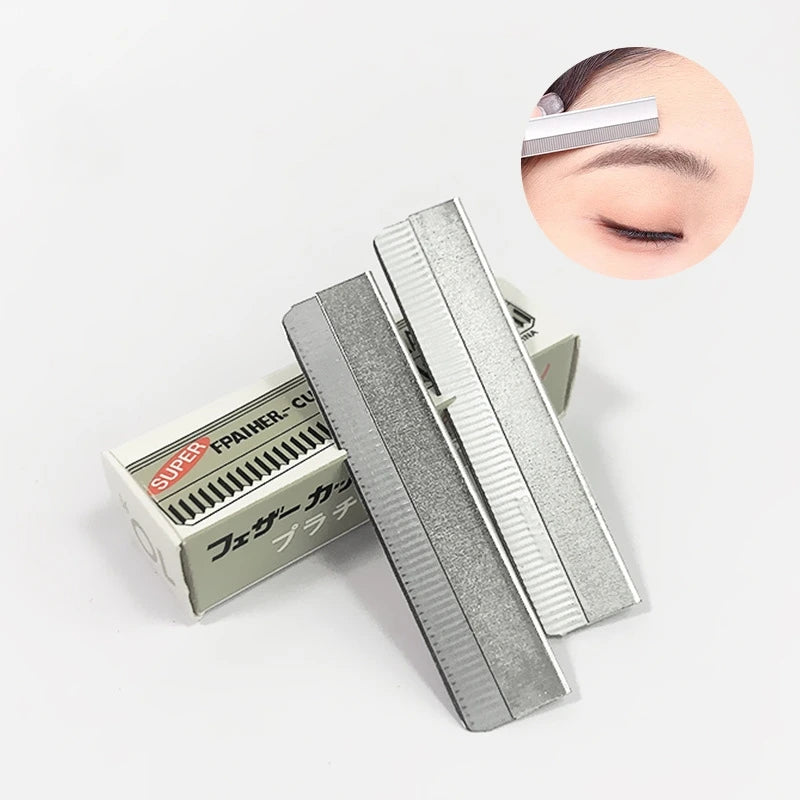 Stainless Steel Eyebrow Razor Blades – 10/50/100 Pack Trimmer