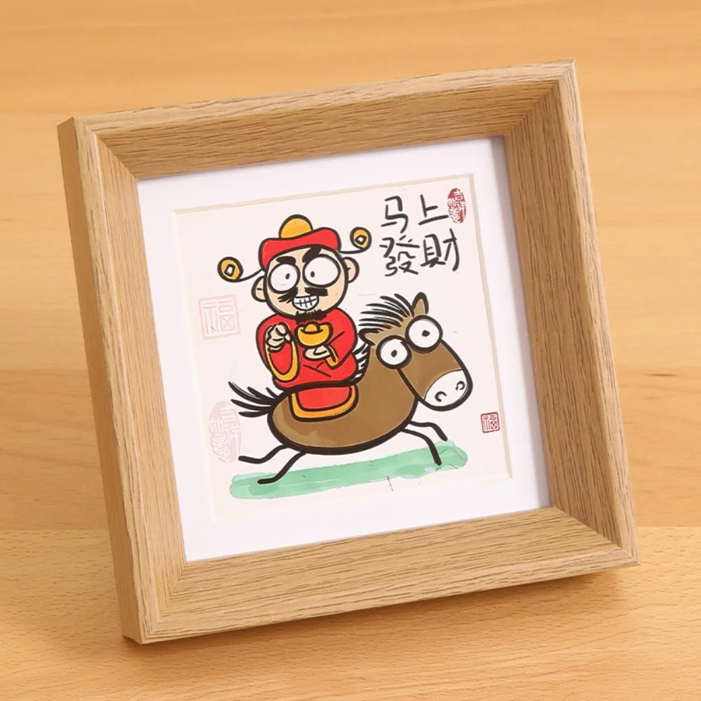 Nordic 6-Inch Square Wooden Photo Frame – Wall & Desktop