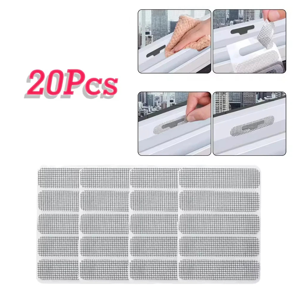 Window Screen Repair Patches – Anti-Mosquito Mesh Stickers 10/20/50Pc