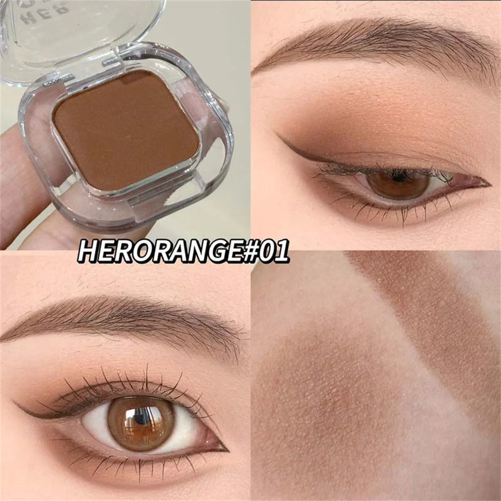 Red Brown Matte Shimmer Eyeshadow Palette – Multifunctional