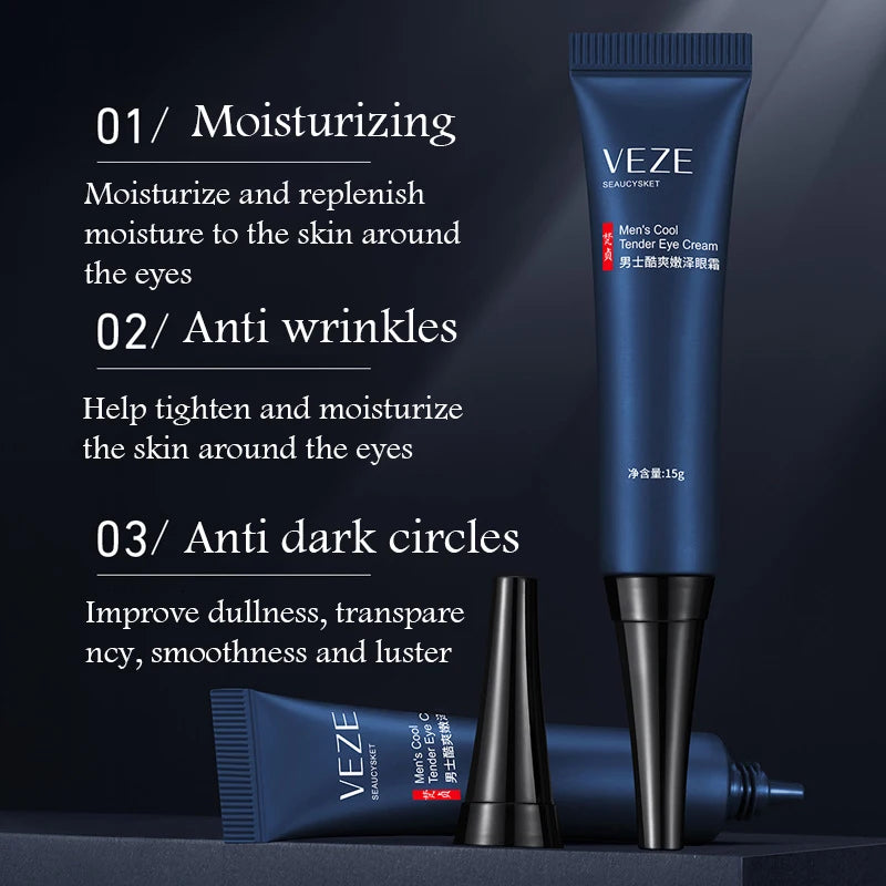 VENZEN Men's Eye Cream – Firming, Brightening & Moisturizing