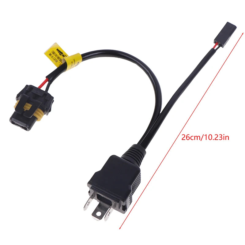 H4 Relay Wire Harness for Bi-LED & Xenon Projector Lens – 2pk