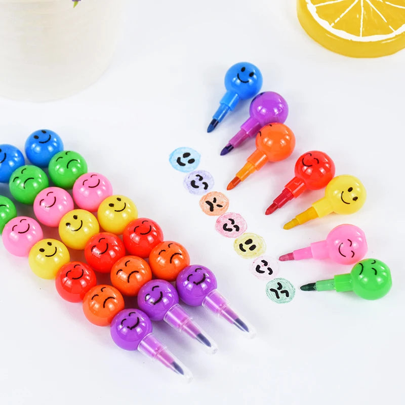 Lollipop Building Block Crayons – Kids Party Favors 5/10 Pcs